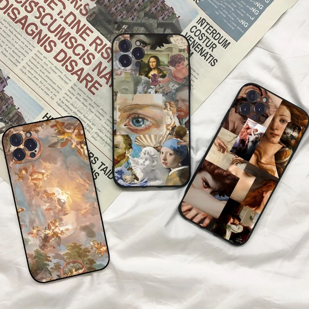 

Renaissance art Painting Phone Case for iPhone 15 8 7 6 6S Plus X SE 2020 XR XS 14 11 12 13 Mini Pro Max Mobile Case