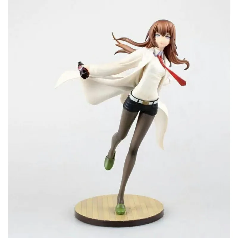 

In Stock Steins;Gate White Lab Coat Kurisu Makise Figure Collectible Gift Model
