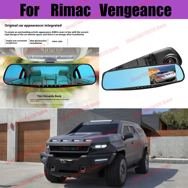 

For Rimac Vengeance High definition dual lens driving recorder with front and rear dual recording reverse images Car dvr