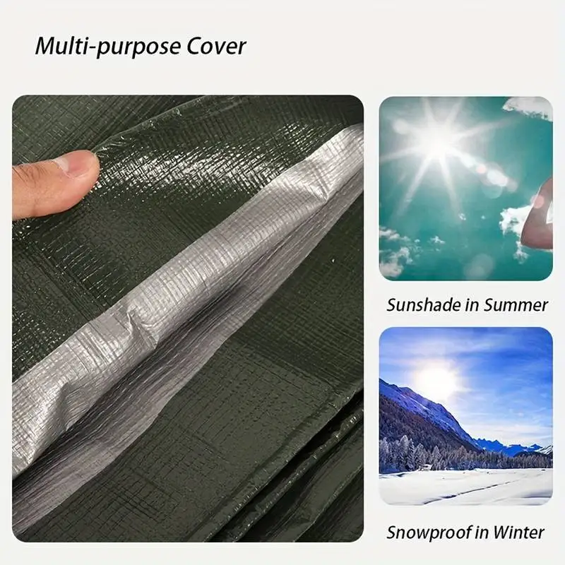 Large Tarp 3*3 4 5 6 4m×4 5 6 8 10 20m Customized Tarpaulin Waterproof Rain Cover Outdoor Garden Backyard Awning Camping Canopy