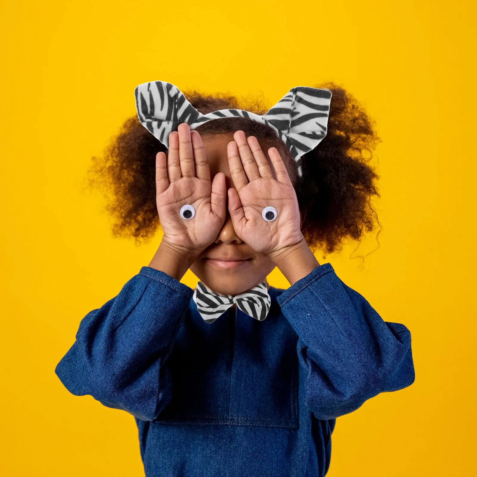 Fascia per orecchie da zebra Costume da animale Forniture per cosplay di Halloween Accessori per copricapi per feste Novità Set di coda per orecchie