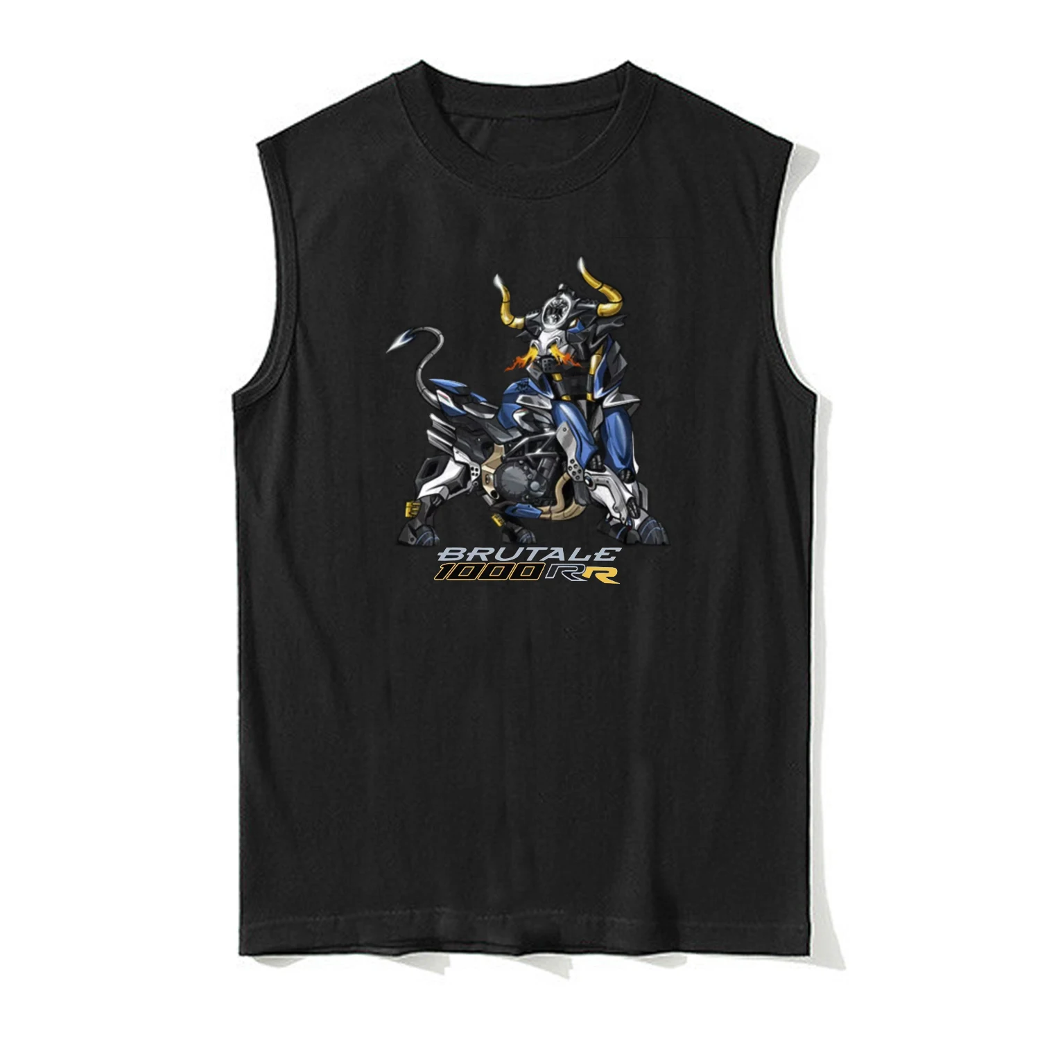 Classic Italian Brutale 1000 RR Motorcycle Bull Inspired Tanktop 100% Cotton O-Neck Summer Casual Mens Vests Sleeveless T-shirt