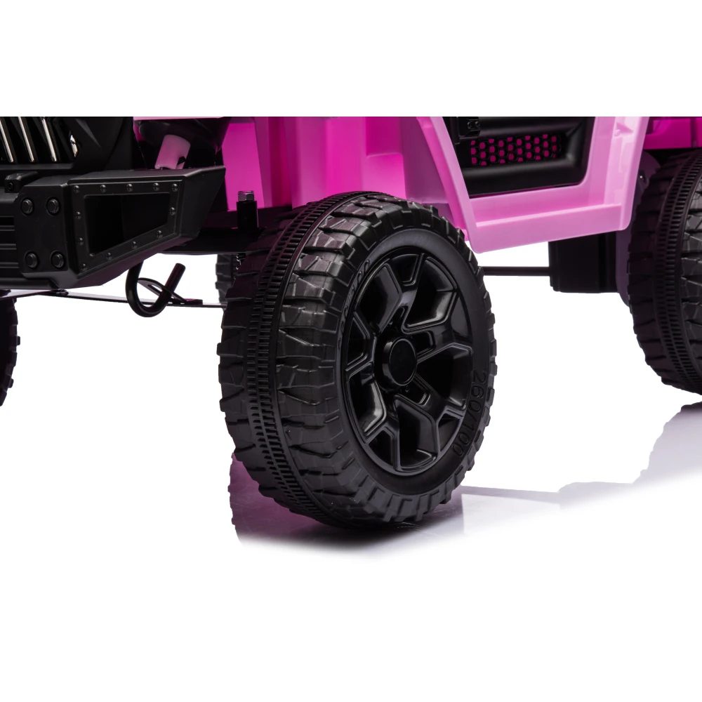 Kids Ride on Truck Car, 12V Ride on Toy Electric Cars for Kids w/ Remote, Bluetooth,pink