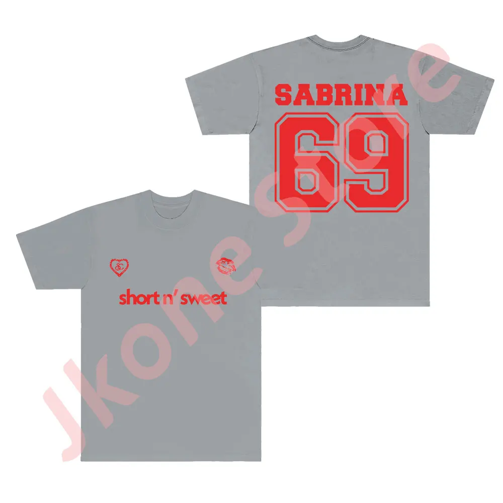 Sabrina Carpenter 69 Tee Short n\' Sweet Tour Logo Merch T-Shirts Cosplay Women Men Fashion Crewneck Short Sleeve