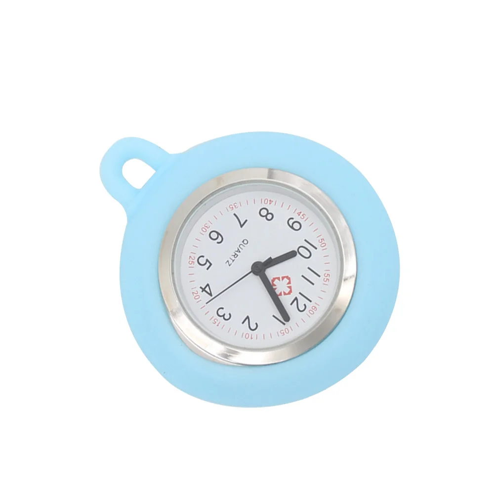 

Silicone Nurse Watch Light Blue Hanging Rope Portable Lightweight Medical Watch for Nurses Paramedics Hospital Work
