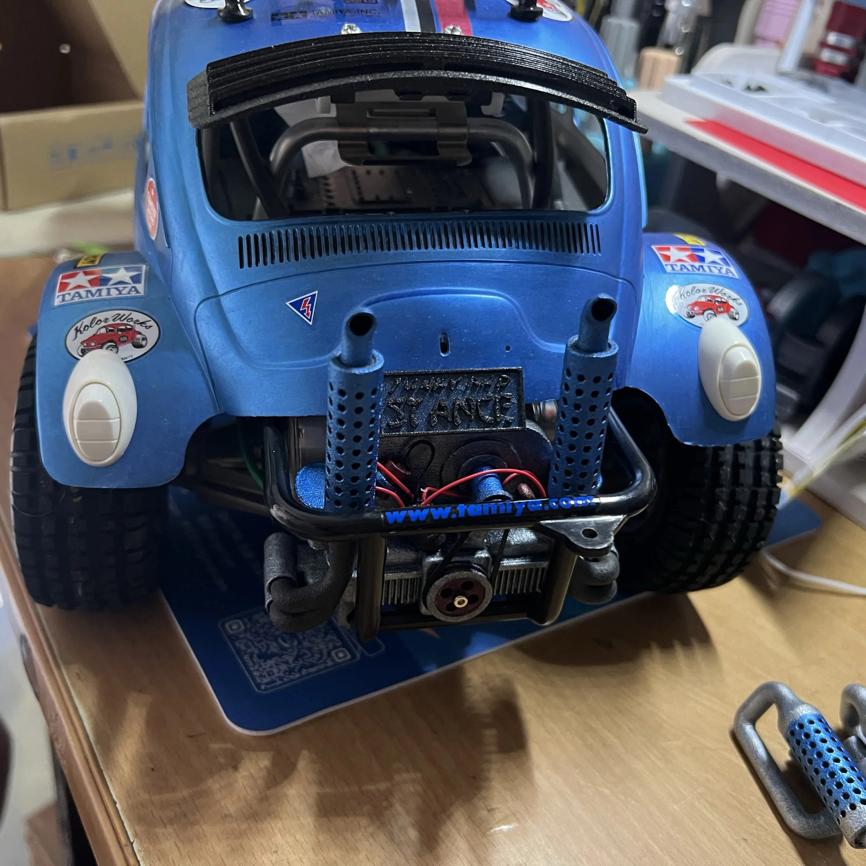 1/10 RC Simulated Engine Shell for Tamiya Sand Scorcher Buggy Champ Rear Body Upgrade MJF Nylon FDM Parts