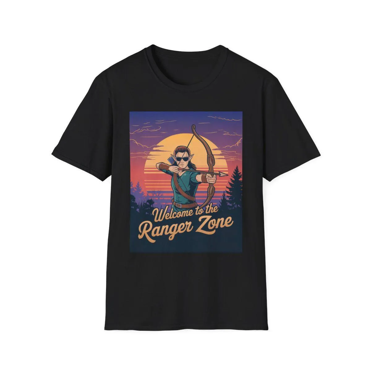 

Welcome To The Ranger Zone Softstyle Funny Gaming Elf TTRPG T Shirt DandD
