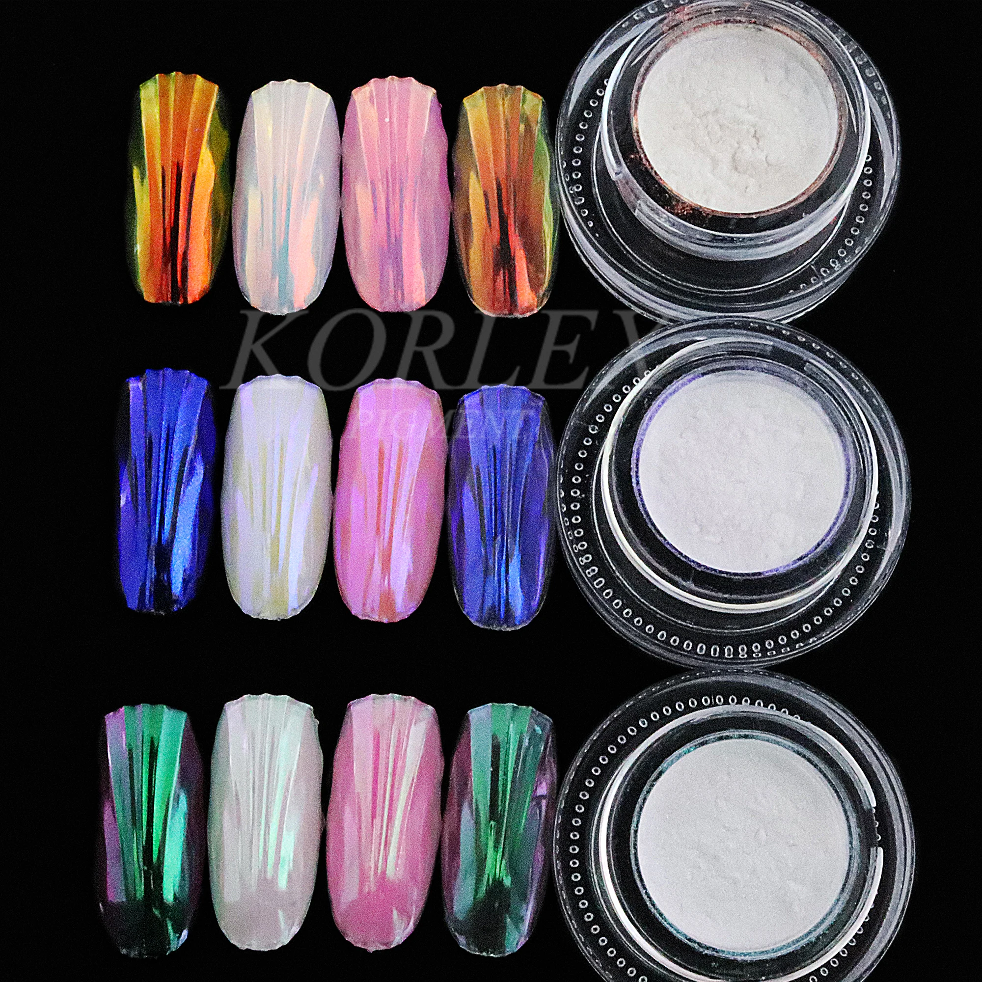 

Multicolor Opal Aurora Chameleon Hypershift Mirror Pigment Chrome Powder Nail Art Rubbing on Dust Resin Tumbler Craft Watercolor