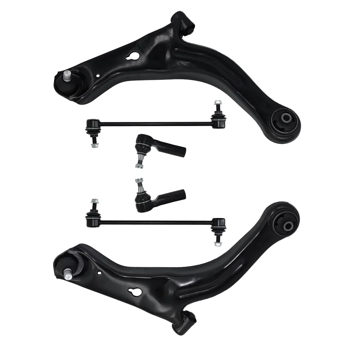 

Svenubee 6pcs Front Lower Control Arm Sway Bar Outer Tie Rod Kit for Ford Escape Mazda Tribute Mercury Mariner 2010 2011 2012