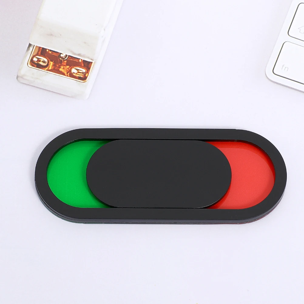 

5pcs Black Signage Plates 10x4cm Idle Inuse Switch Bathroom Toilet Hotel Vacant Occupied Sign Smooth Privacy Indicator