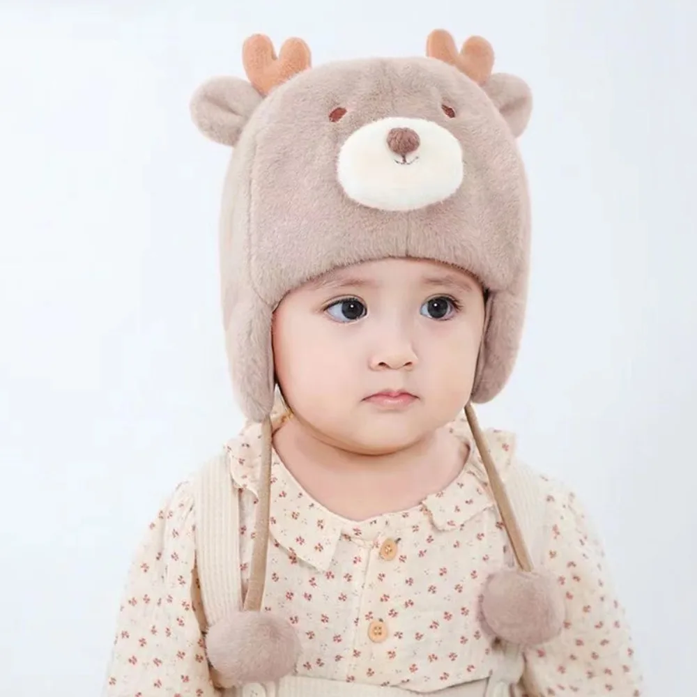High Quality For 2-8 Months Winter Hat Ear Protection Toddler Bonnets Windproof Warm Cap Autumn/Winter