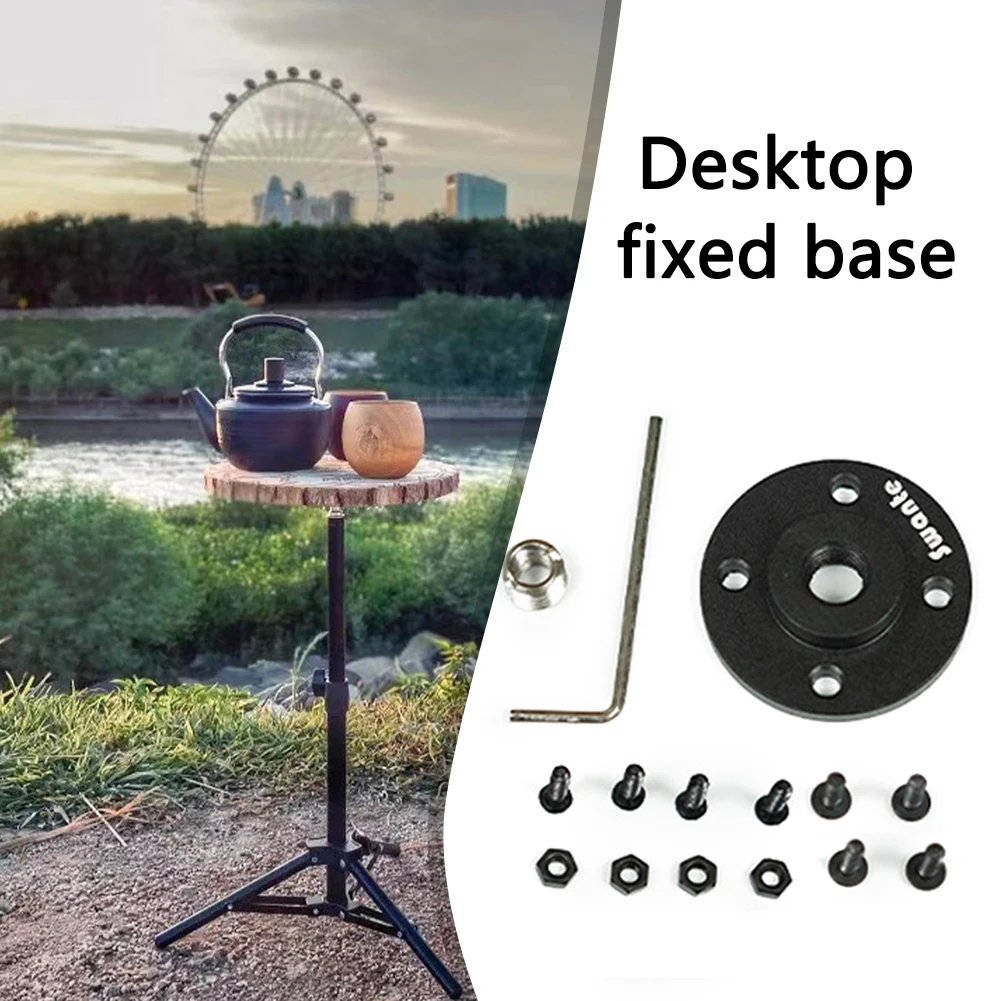 سوانتي مكتب قاعدة ثابتة كاميرا عالمية ترايبود قاعدة ثابتة سبائك الألومنيوم مكتب محول طاولة تخييم لحامل 1/4 3/8