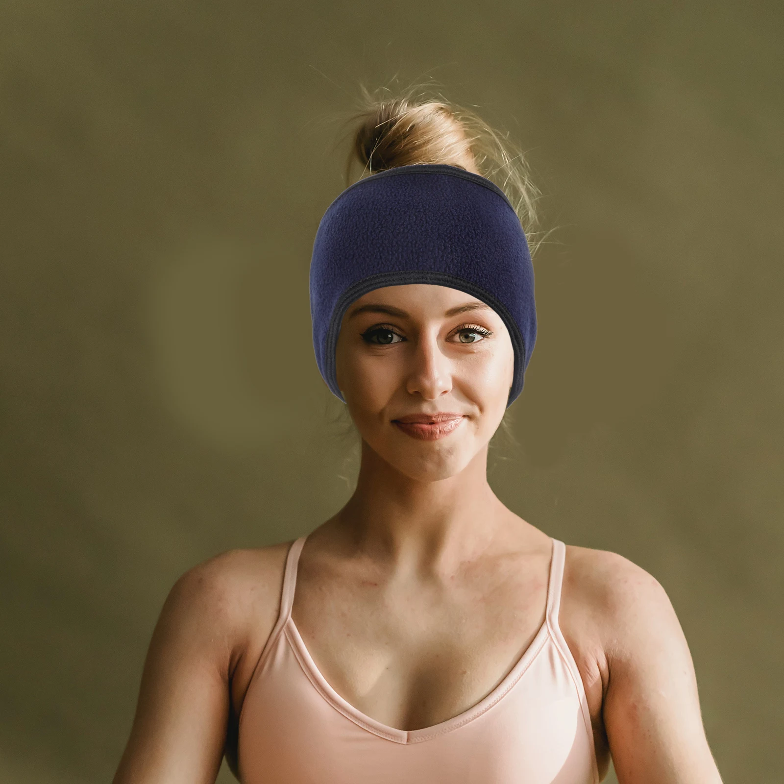 

Windproof Headband Headbands Ear Warmer Warmers for Running Winter Riding Men Cover Polar Fleece Women