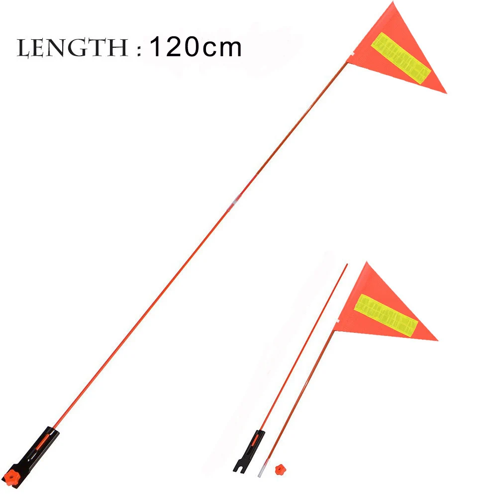 Hot 2 Sections 1.2m ​Bike Safety Flag Cycling Safety Pennant Mountain Bicycles Flagpole Cycling Equipment For Children​