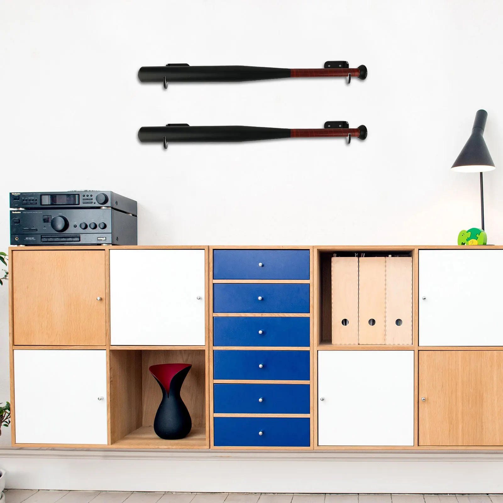 

2 пары стеллажей для хоккейной летучей мыши, акриловая прочная подставка для хранения, портативный держатель, украшение для дома, подставка для софтбола, летучей мыши