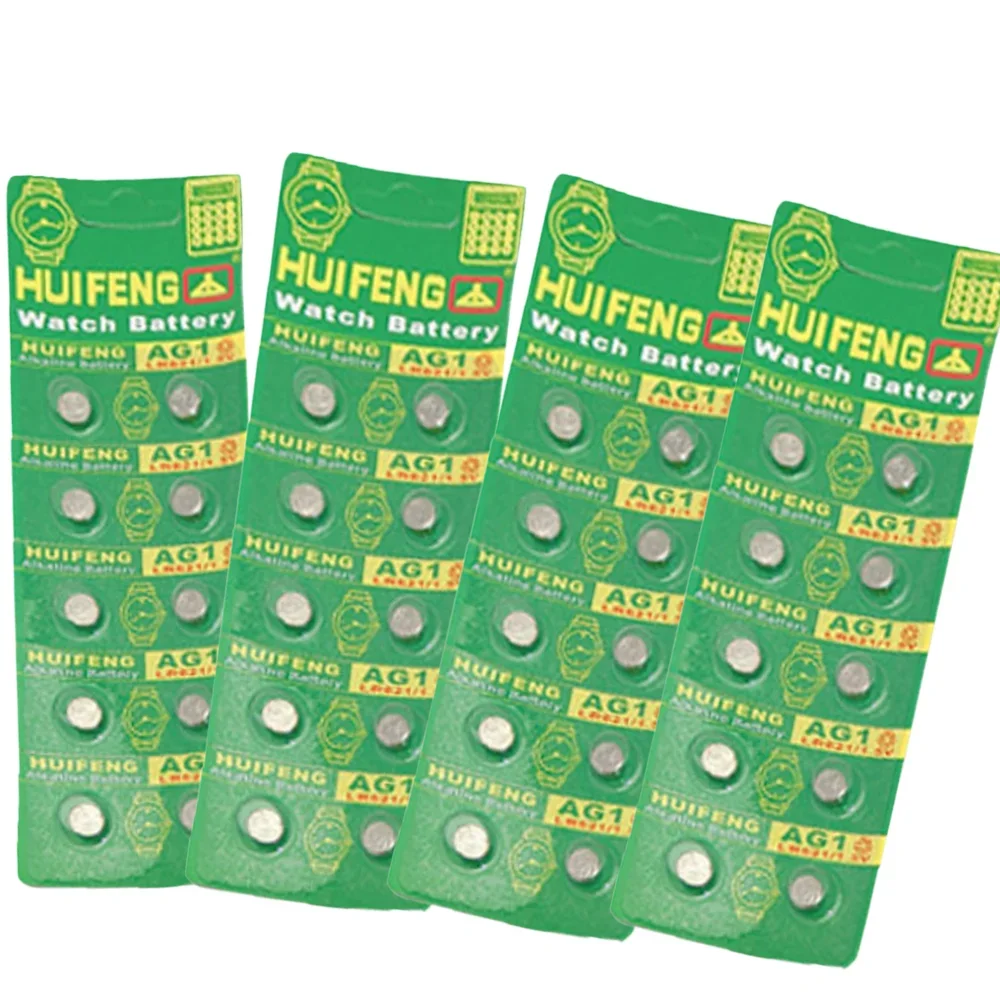 5-50 قطعة AG1 LR621 بطارية زر قلوية 1.55 فولت 18 مللي أمبير بطارية زر ساعة آلة حاسبة ميزان الحرارة 364 LR60 164 SR621SW