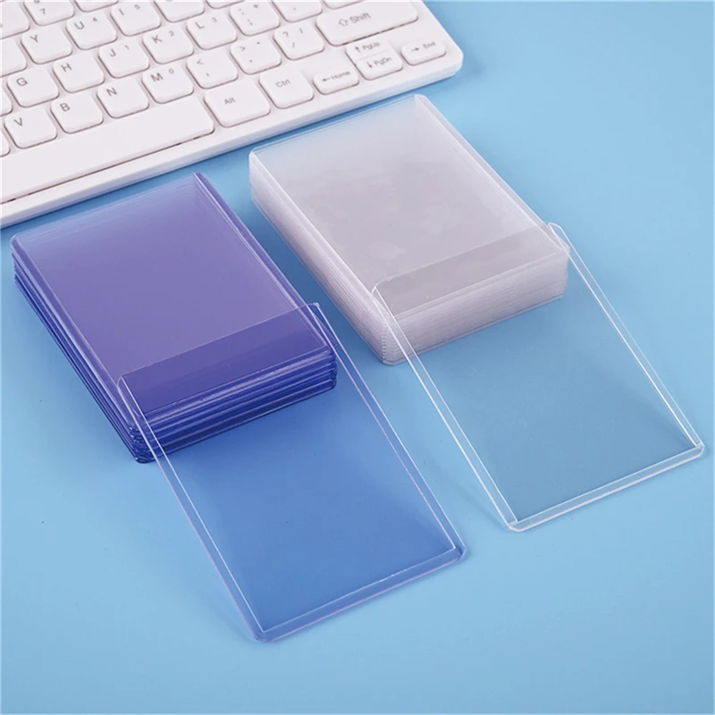 25PCS Transparent PVC Card Sleeves Game Card Hard Plastic Card Sleeves Card Protective Card Holder Trading Cards Case