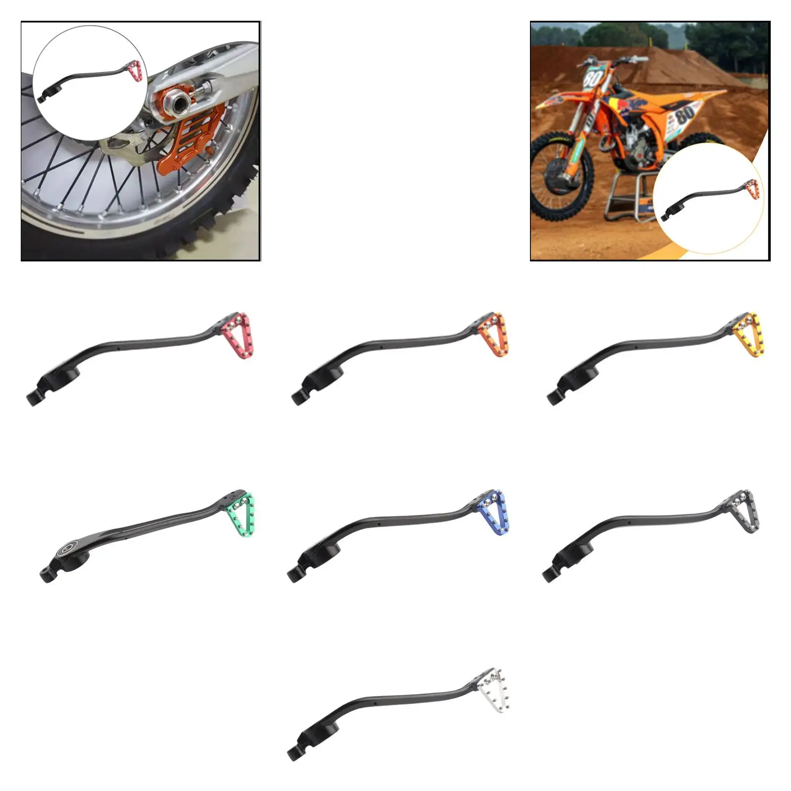 Motorcycle Rear Brake Pedal Foot Lever Replace Professional Practical Durability Accessory for Sxf 450 Xcw Exc Sxf 250
