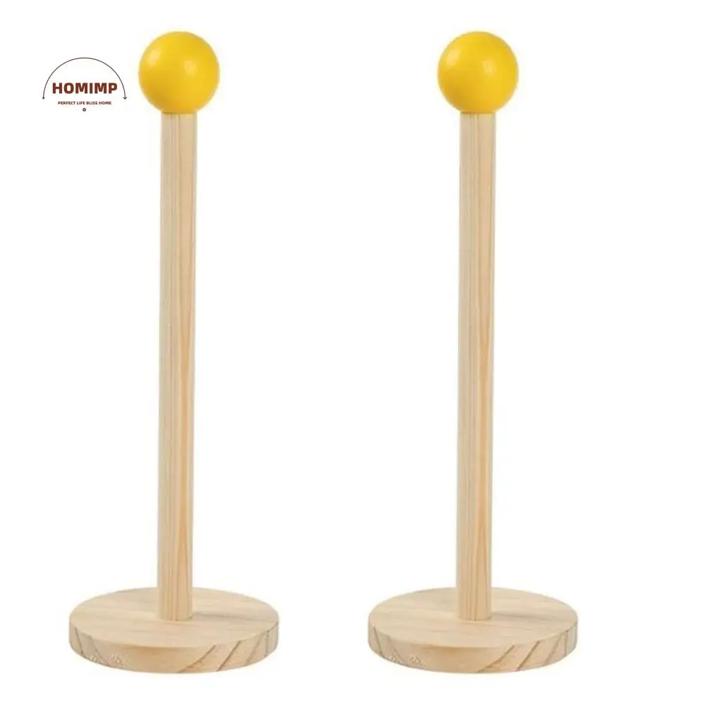 

2Pcs Wooden Hairband Storage Rack Vertical Multi-purpose Hair Rope Holder Jewelry Stand Cute Hair Scrunchies Hairpin Organizer
