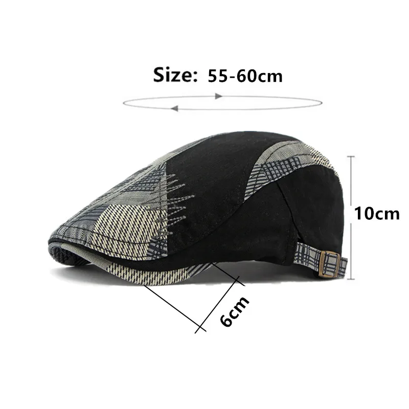 New Autumn Retro Personality Splicing Beggar Style Berets Men And Women Washable 100% Cotton Camping Fishing Hat 모자 кепка gorras