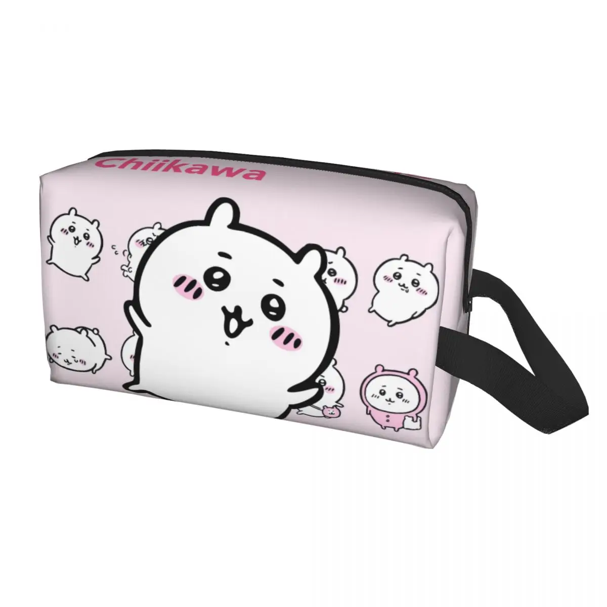 Custom Cartoon Chiikawa Anime Makeup Bag Women Travel Cosmetic Organizer Popular Manga Storage Toiletry Bags Doop Kit Case Box