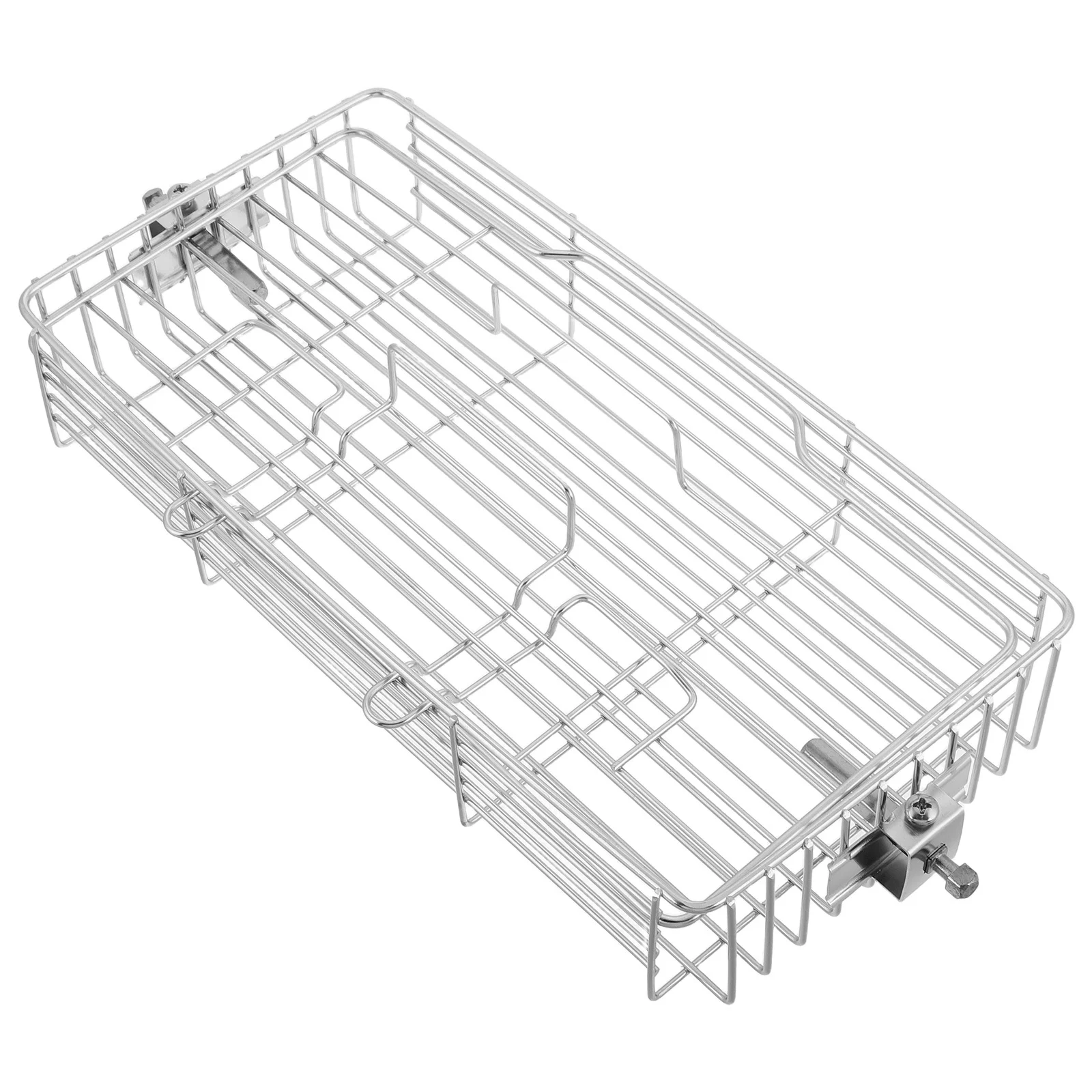 

Rotating Adjustable Fish Grill Rack Extendable Height Bbq Cage Rotisserie Grill Accessories Outdoor Barbecue Camping Tool