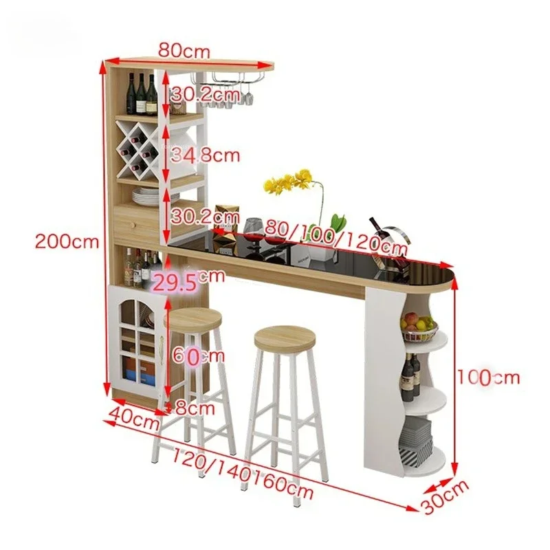 Minimalist Wall Bar Table for Small Apartments - usage example