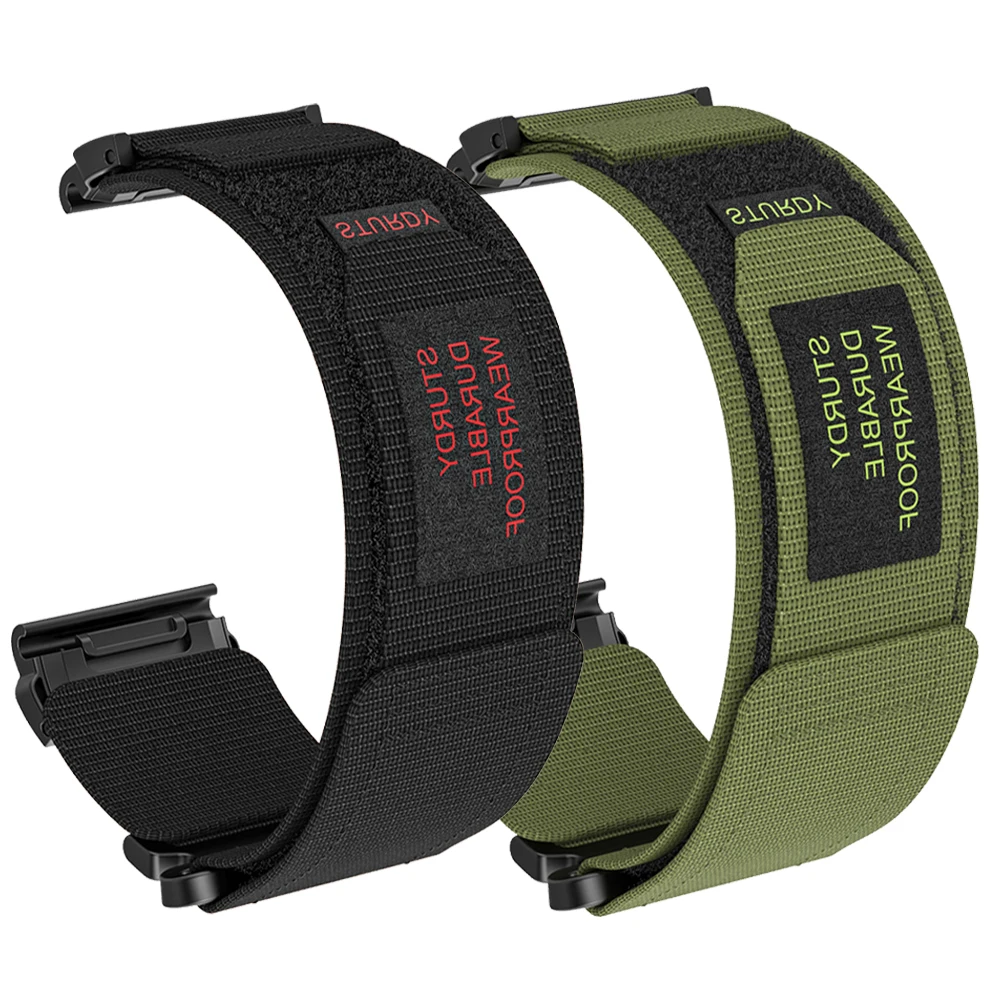 22mm 26mm Gewebtes Nylonarmband für Garmin Fenix 8 Pro E 7 7X 6X Band Epix Pro 47mm 51mm/Tactix8/Quatix 8 Pro Schnellverschluss-Armband