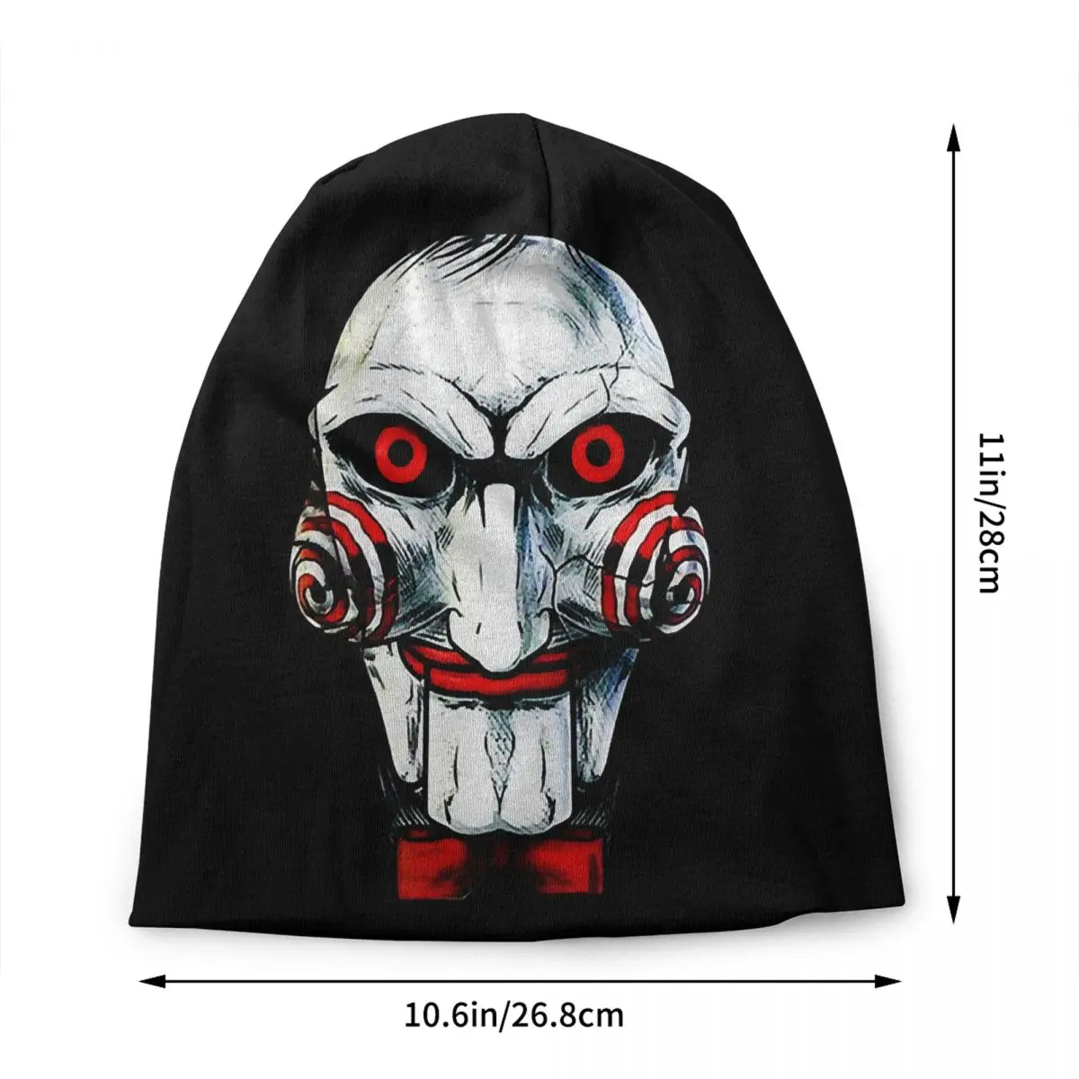 Custom S-Sawes Game Cartoon Skullies Beanies Caps Winter Warm Knit Hat Men Women Cool Adult Horror Bonnet Hats Outdoor Ski Cap