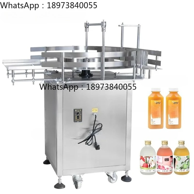 

Automatic Round Rotary Plastic Glass Bottle Unscrambler Glass Bottle Sorting Turntable Feeding Table