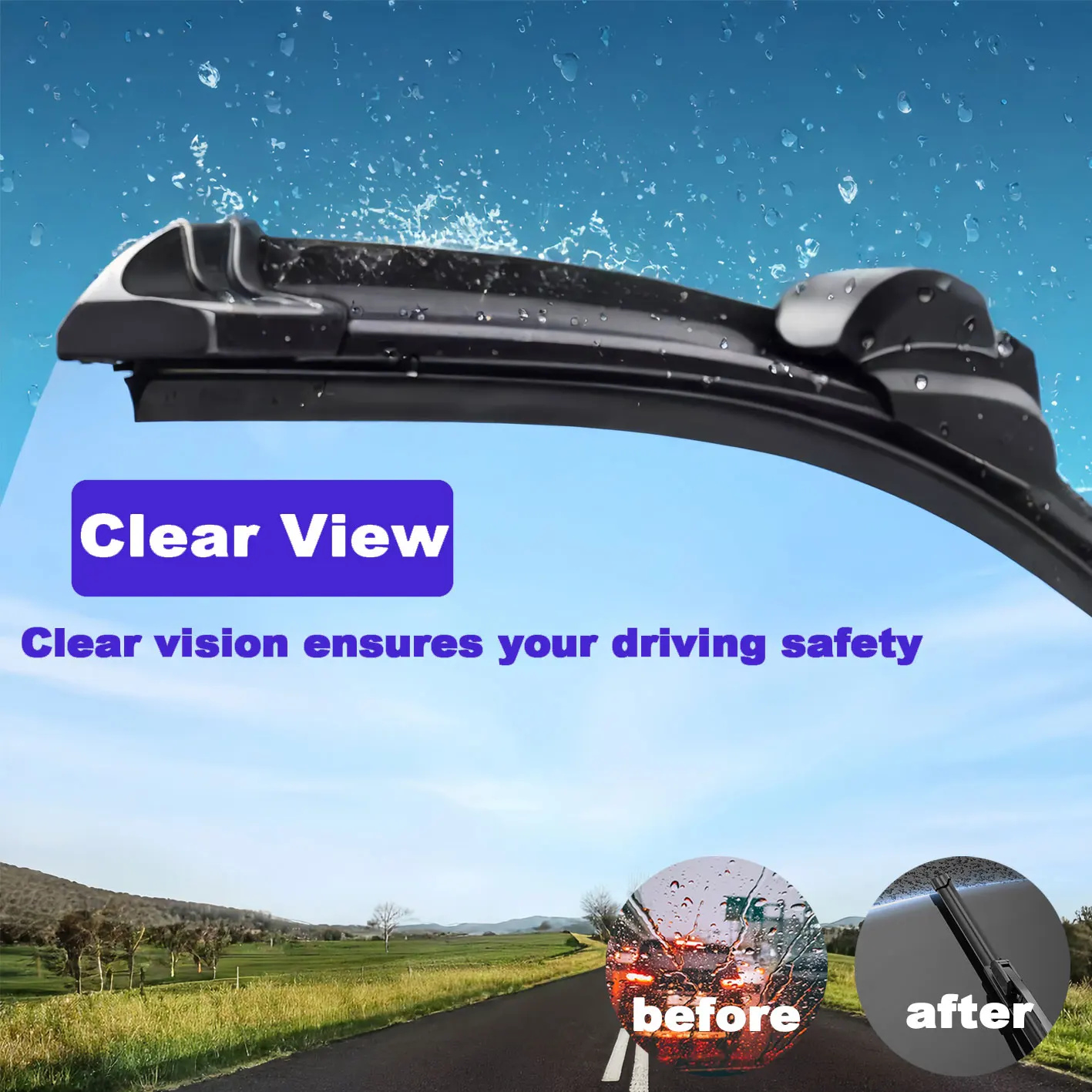 لنيسان GT-R 2009-2024 الجبهة ممسحة زجاج أمامي شفرات 2 قطعة Slient المطر الزجاج الأمامي نافذة الملحقات 2022 2023