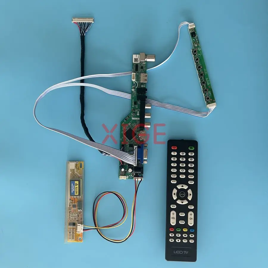 

Screen Drive Controller Board Fit CLAA154WP04 CLAA154WP05 N154C1 N154C3 30 Pin LVDS 1440*900 1-CCFL 1440x900 USB+AV+VGA+HDMI Kit