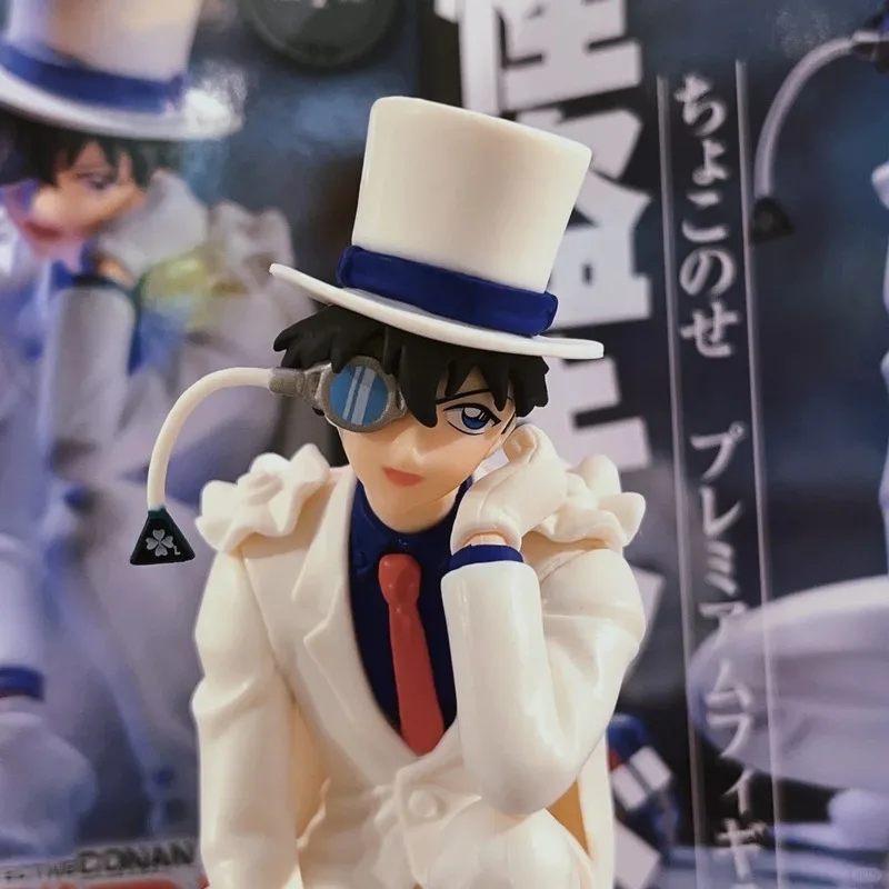 Detective Conan Kid il ladro fantasma in una posa accovacciata Action Figure Collection Ornamenti Modello Giocattolo Regali