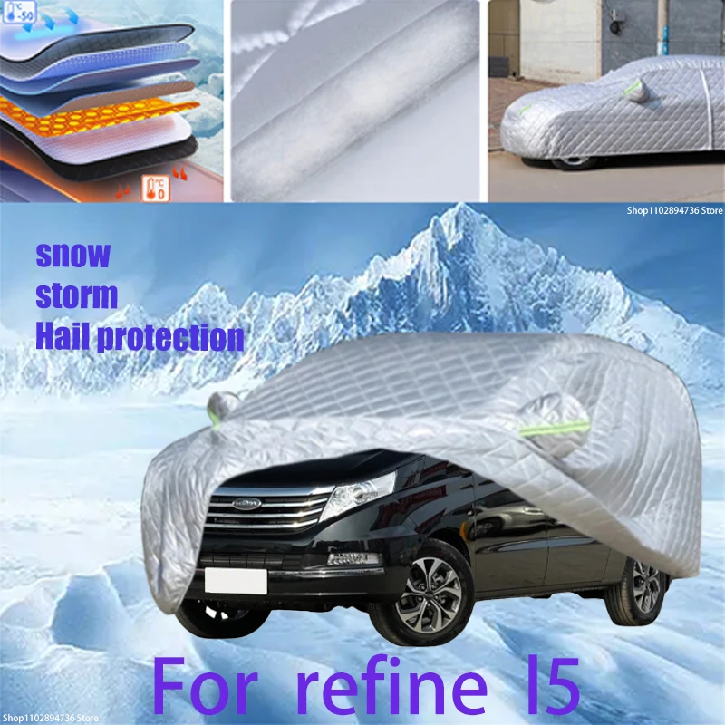 For refine l5 Outdoor Cotton Thickened Awning For Car Anti Hail Protection Snow Covers Sunshade Waterproof Dustproof