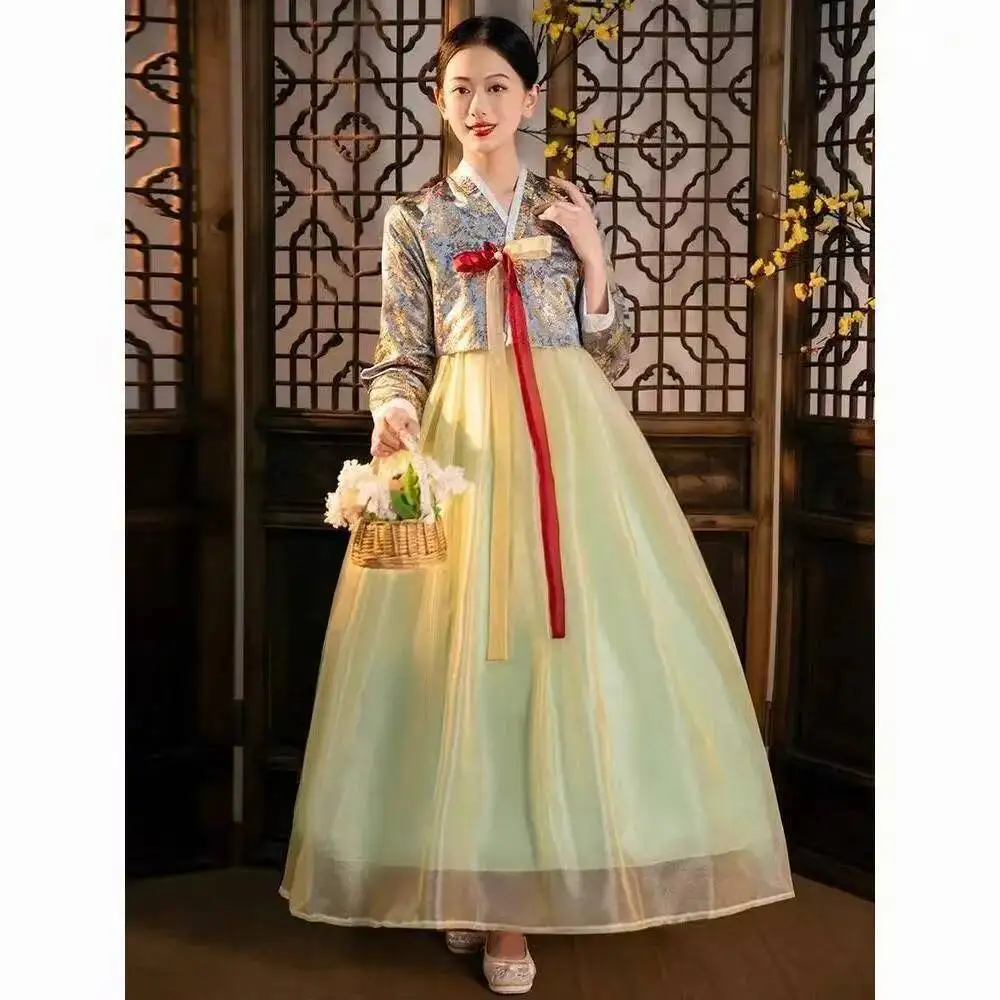 Korean Wedding Uniforms Court Style Yanji Travel Photography Hanboks Women's Hanbok Stage Performance Traditional Clothing
