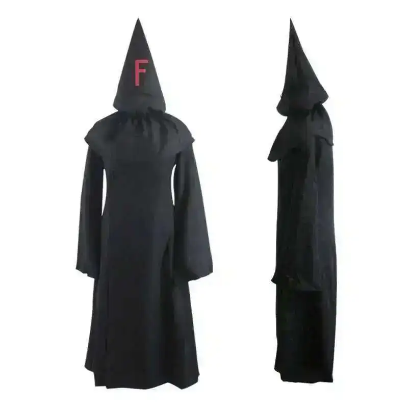 Via Lattea Anime FFF GRUPPO Baka a Tesuto a Shokanju Ketsumatsu Cosplay Unisex Nero Mantello Con Cappuccio Costume Vestaglie per Halloween
