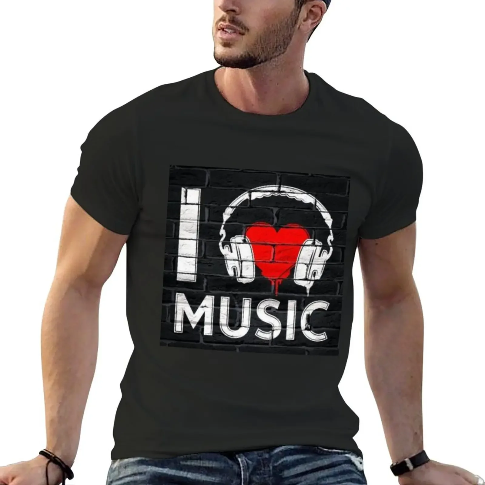 Design a music lover T-Shirt plain customs design your own boys whites men t shirts high quality