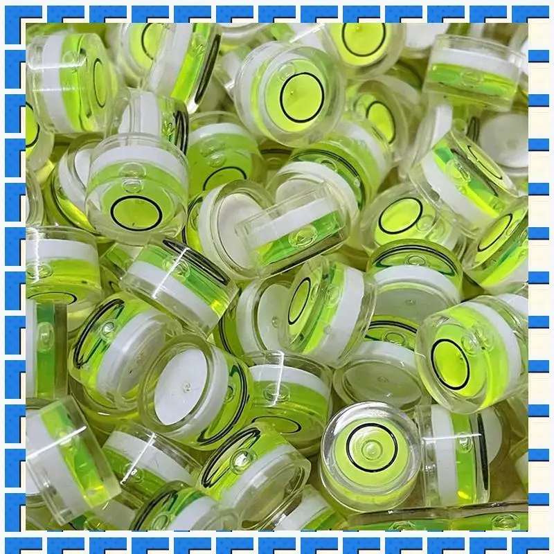 

ABNG 30Pcs Mini Bubble Spirit Level 10X6mm Circular Bullseye Bubble Levels For Leveling Tripod Telescope 10X6mm, Non-Adhesive