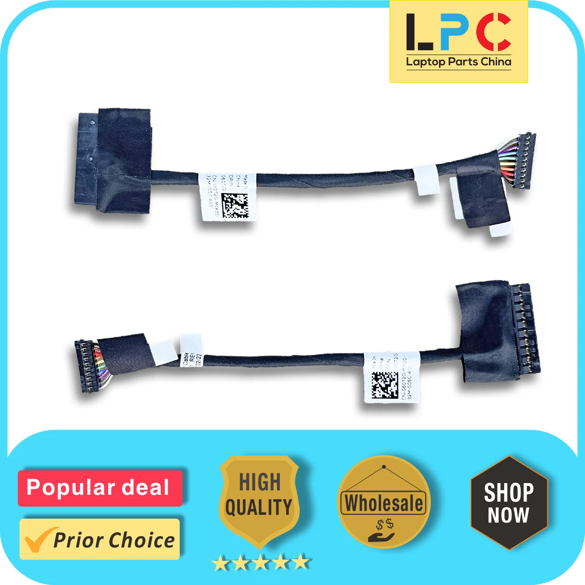 

For Dell Inspiron 7300 7306 2-in-1 Battery Cable 060T2G 450.0L202.0001 New Laptop Battery Connector Flex Cable