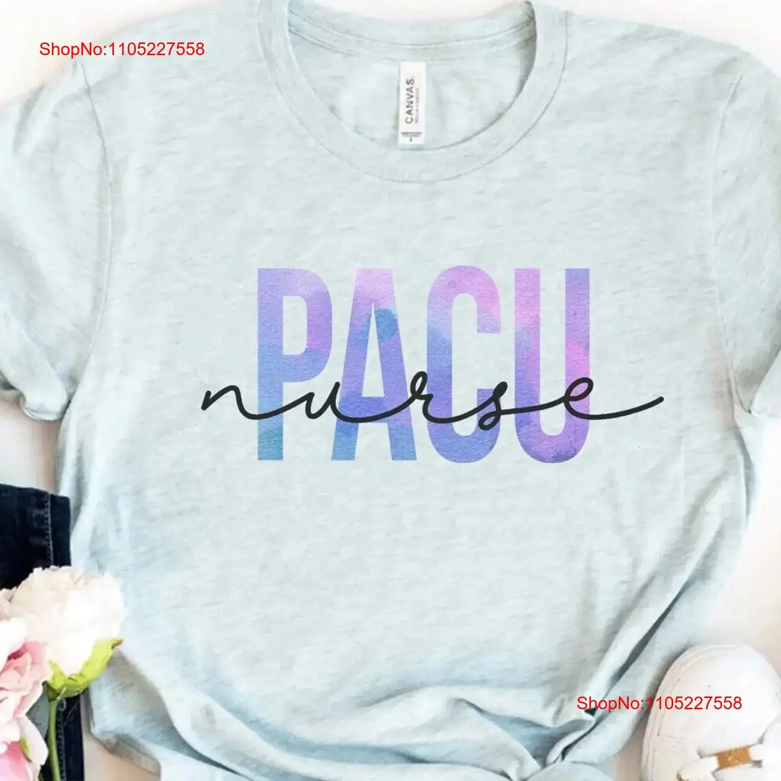Camiseta de Enfermera PACU Minimalista, para Enfermeras de Quirófano y Post-Anestesia, Semana de las Enfermeras, Estilo Vintage Lavado, Cómoda