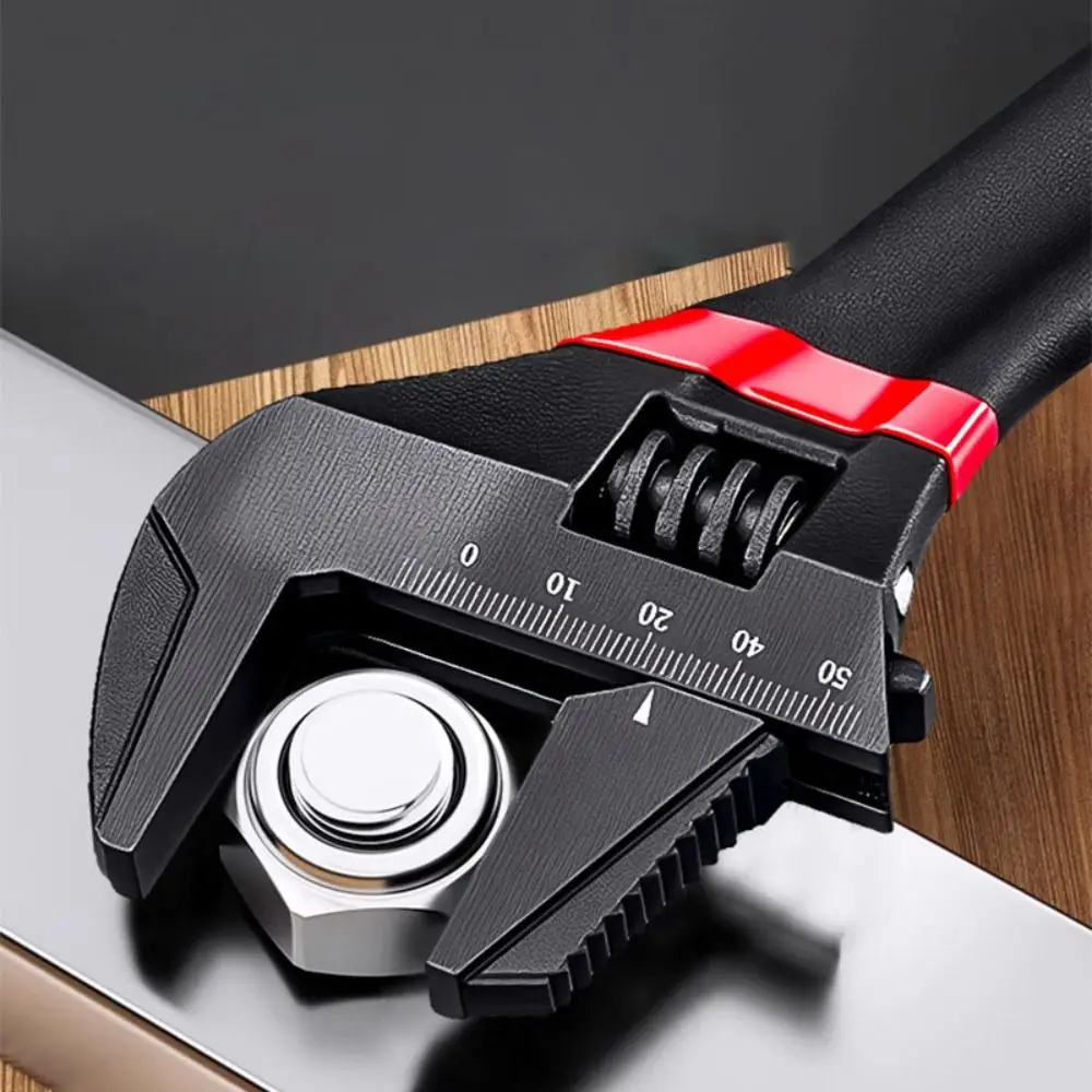 

Антикоррозийный регулируемый ключ для раковины, нескользящий 6 в 8 дюймов, инструменты для ремонта, высокая твердость, гаечный ключ для смесителя с большим отверстием, ванная комната