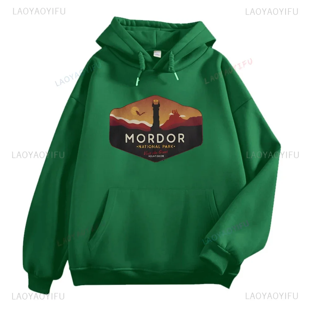 Dark Realm National Park Hoodie Mythical Landscape Sweatshirt Fantasy Parody Movie Hoodie National Park Hoodie Geeky Gift