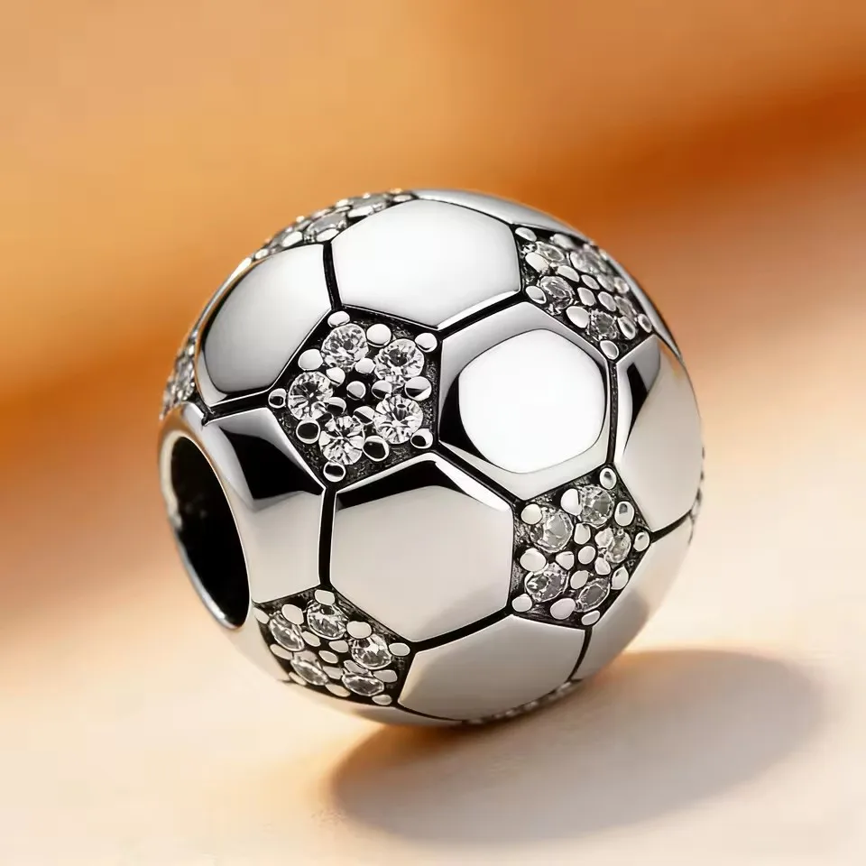 S925 Silver Flower Ball Pumpkin Carriage Heart Shaped Space Lnlaid Zircon Charm Fit Bead Fit for DIY Bracelet Women's Jewelry