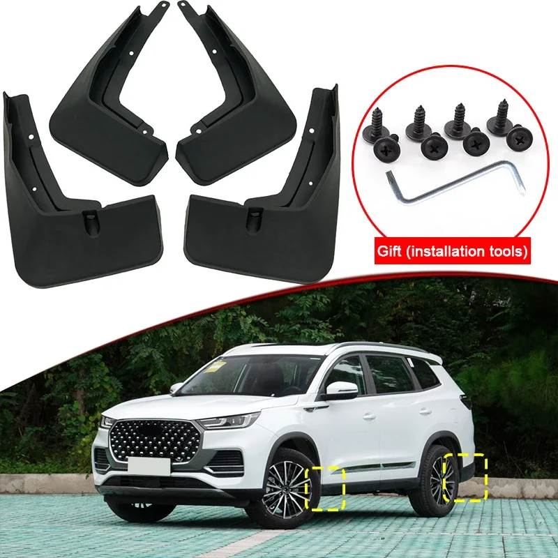 

Car Styling For Chery Tiggo 8 Pro Max 2022 2023 Car Mud Flaps Splash Guard Mudguards MudFlaps Front Rear Fender Auto Accessories