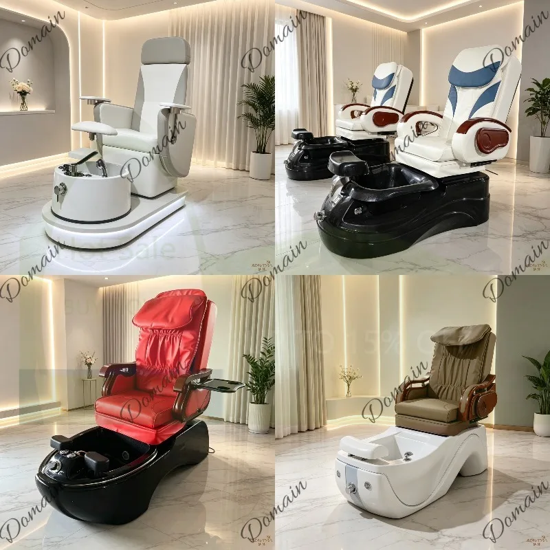 L44 High-End Electric Pedicure Spa Chair  Massage Reclining Foot Wash Salon Furniture