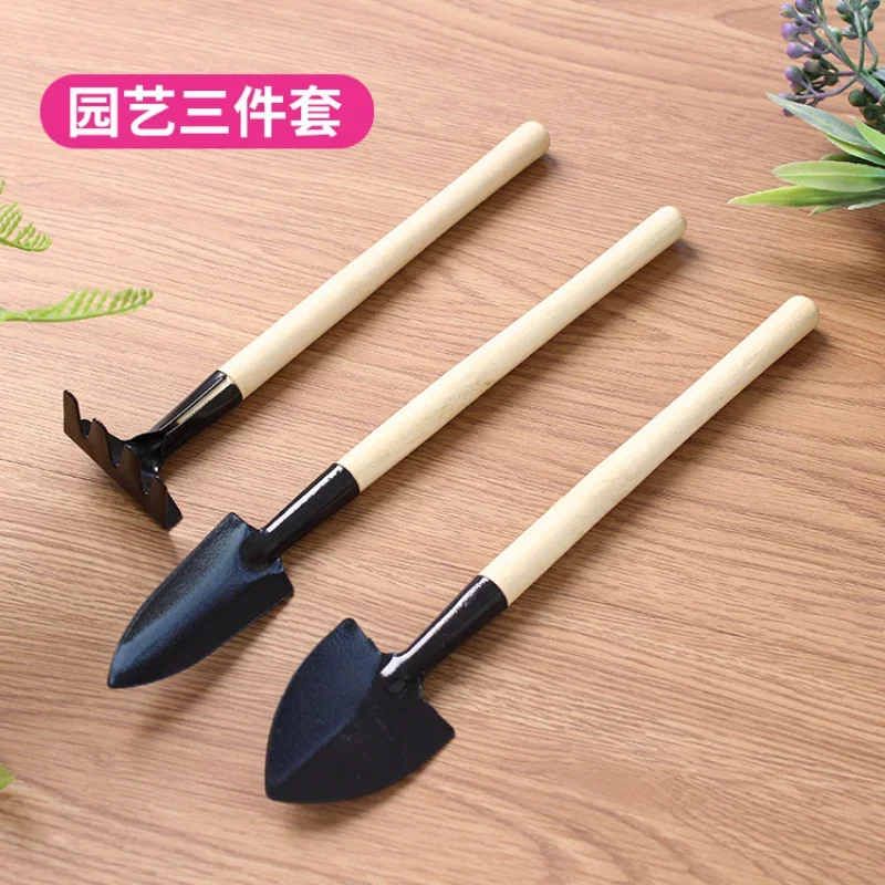 Garden Tools Three-piece Mini Garden Tools Multi-functional Shovel Rake Shovel for Household Plants Loosening The Soil