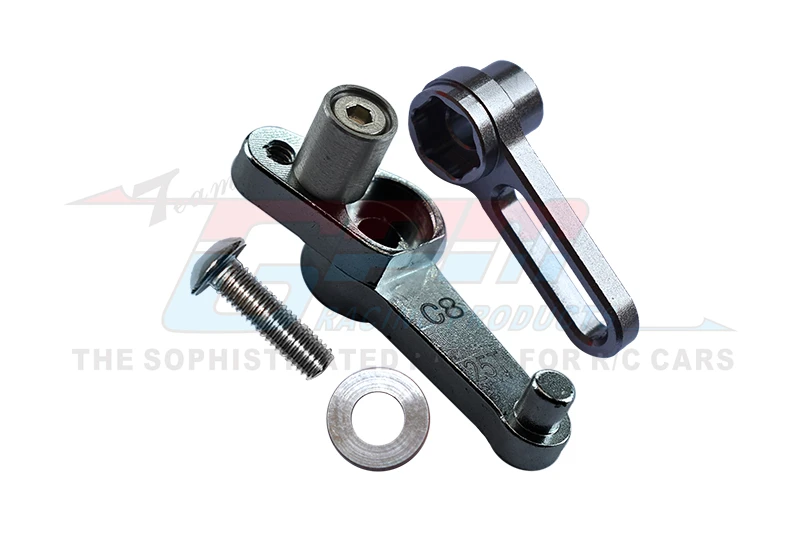 Brazo servo de aluminio GPM 25T (C8) para motocicleta KYOSHO 1/8 NSR500