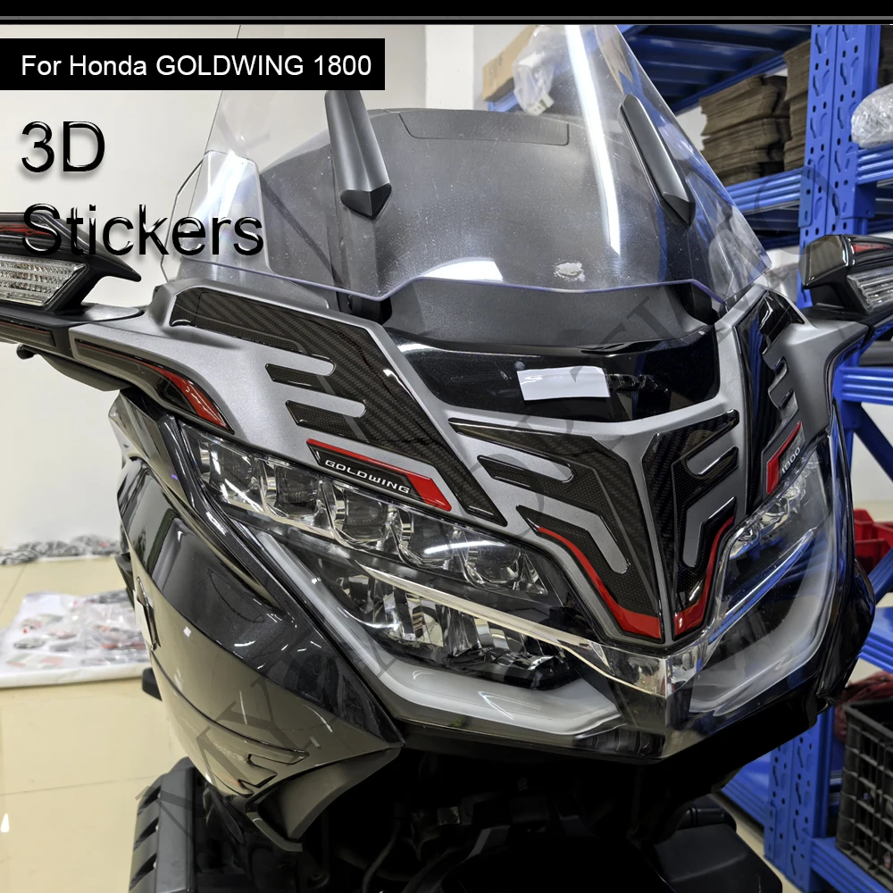 

For Honda Goldwing GL1800 LG1800 F6B Tour Tank Pad Gas Fuel Oil Fairing Fender Stickers Decals 3D Protector Adhesive 2022 - 2025