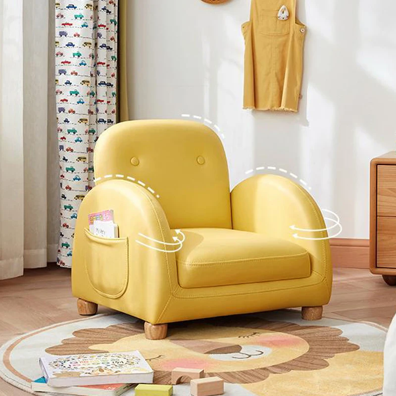 Bumper Chair Baby Fleece Baby Straight Seat Relax Read Chair Wooden Table Portable Sofa Kinderzimmer Mobel Baby Set Sofa