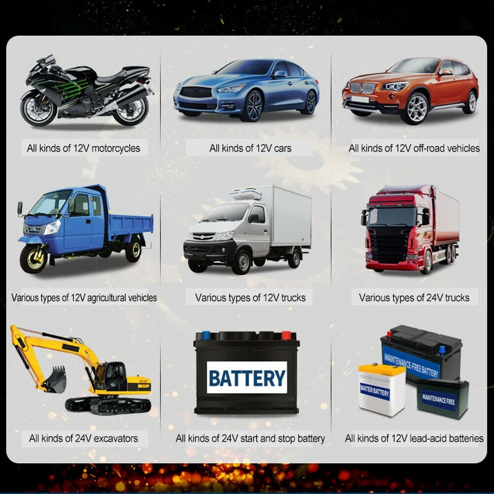 

Car Jump Starter Emergency 12V/24V Power Bank Battery Charger With LCD Display